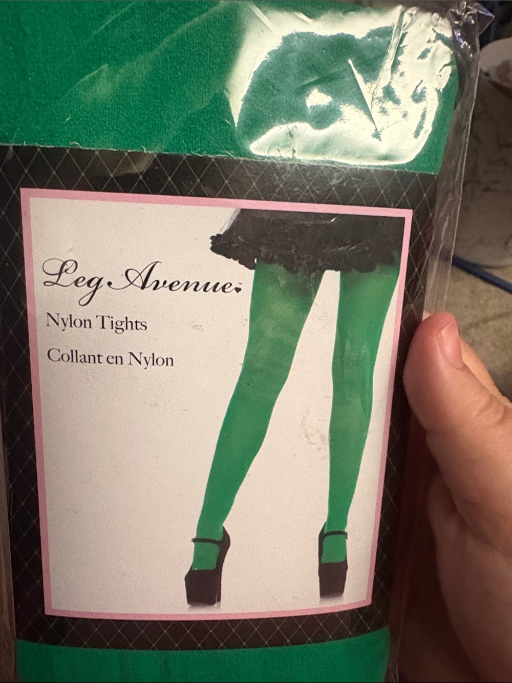 Leg Avenue Green Nylon Tights for costume new